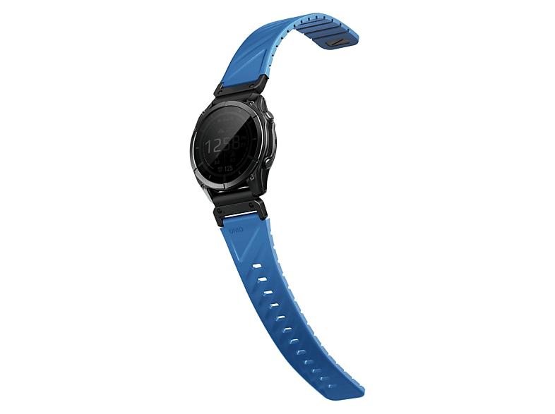 Pasek magnetyczny UNIQ Fluo do Garmin Quick Release 22mm i QuickFit Niebieski