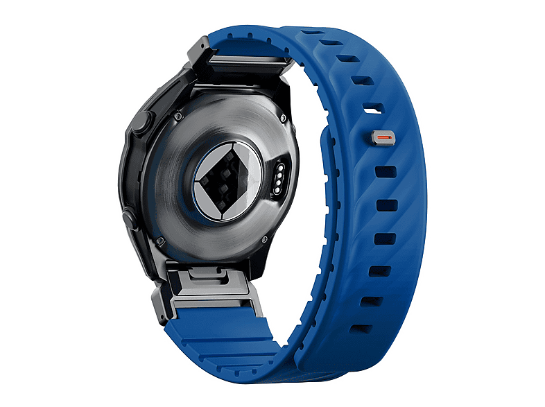 Pasek magnetyczny UNIQ Fluo do Garmin Quick Release 22mm i QuickFit Niebieski – zdjęcie 3