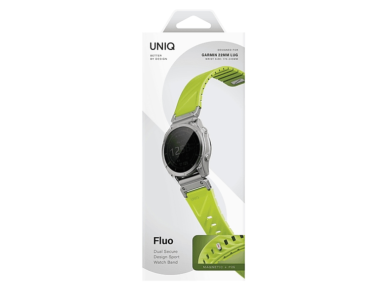 Uniq Pasek UNIQ Fluo do Garmin 22mm limonka – zdjęcie 3