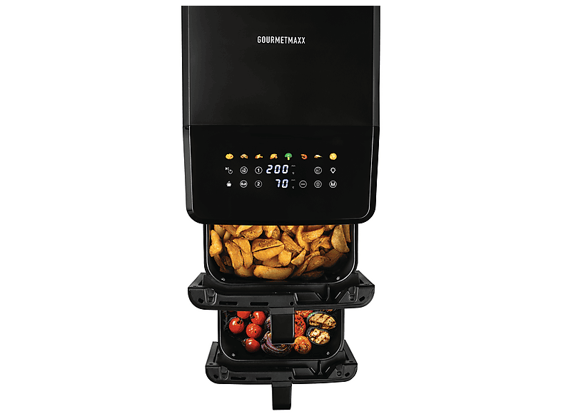 GourmetMaxx 19129 Heißluft-Fritteuse 10 l 2400 W Antihaftbeschichtung, BPA-frei, Cool-Touch-Gehäuse — Foto 3 von 6