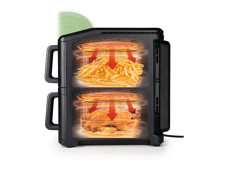GourmetMaxx 19129 Heißluft-Fritteuse 10 l 2400 W Antihaftbeschichtung, BPA-frei, Cool-Touch-Gehäuse — Foto 4 von 6