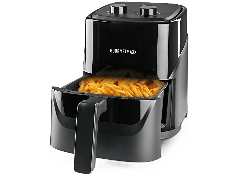Gourmetmaxx 19170 Heißluftfritteuse 3,2 l, 1300 Watt, Schwarz