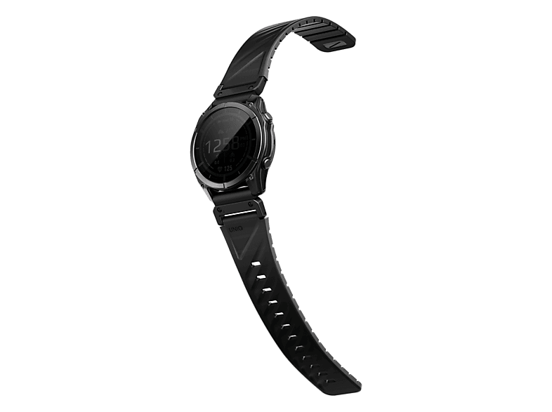 Pasek magnetyczny UNIQ Fluo do Garmin Quick Release 26mm i QuickFit Czarny