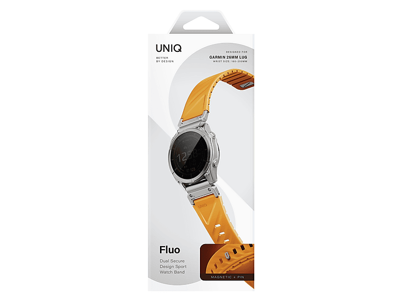 Uniq Pasek UNIQ Fluo do Garmin 26mm pomarańczowy – zdjęcie 3