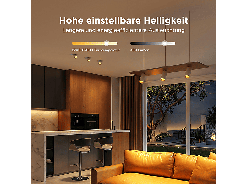 GOVEE RGBWW LED Lampe Sockel GU10 2er Pack Glühbirne RGBWW, Farbe