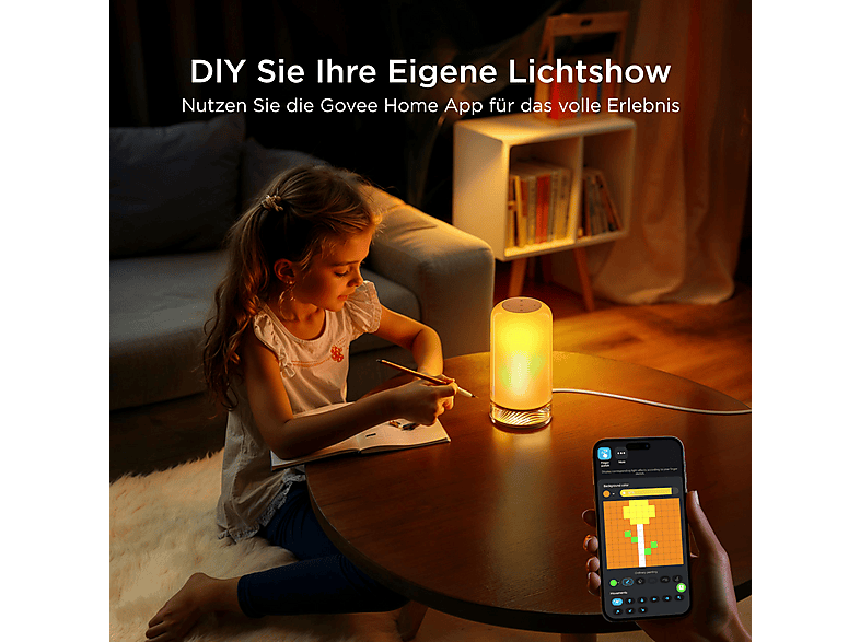 Thumbnail - GOVEE RGBICWW Table Lamp, dimmbare LED Tischlampe RGBICWW, Farbe
