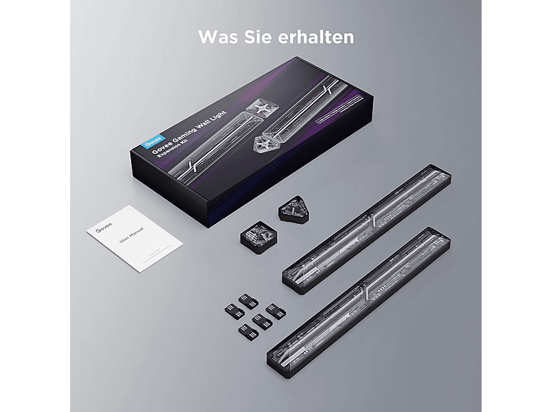 Thumbnail - GOVEE Erweiterung für LED Gaming Wandbeleuchtung 2er Pack, Erweiterungsset RGBIC, Farbe