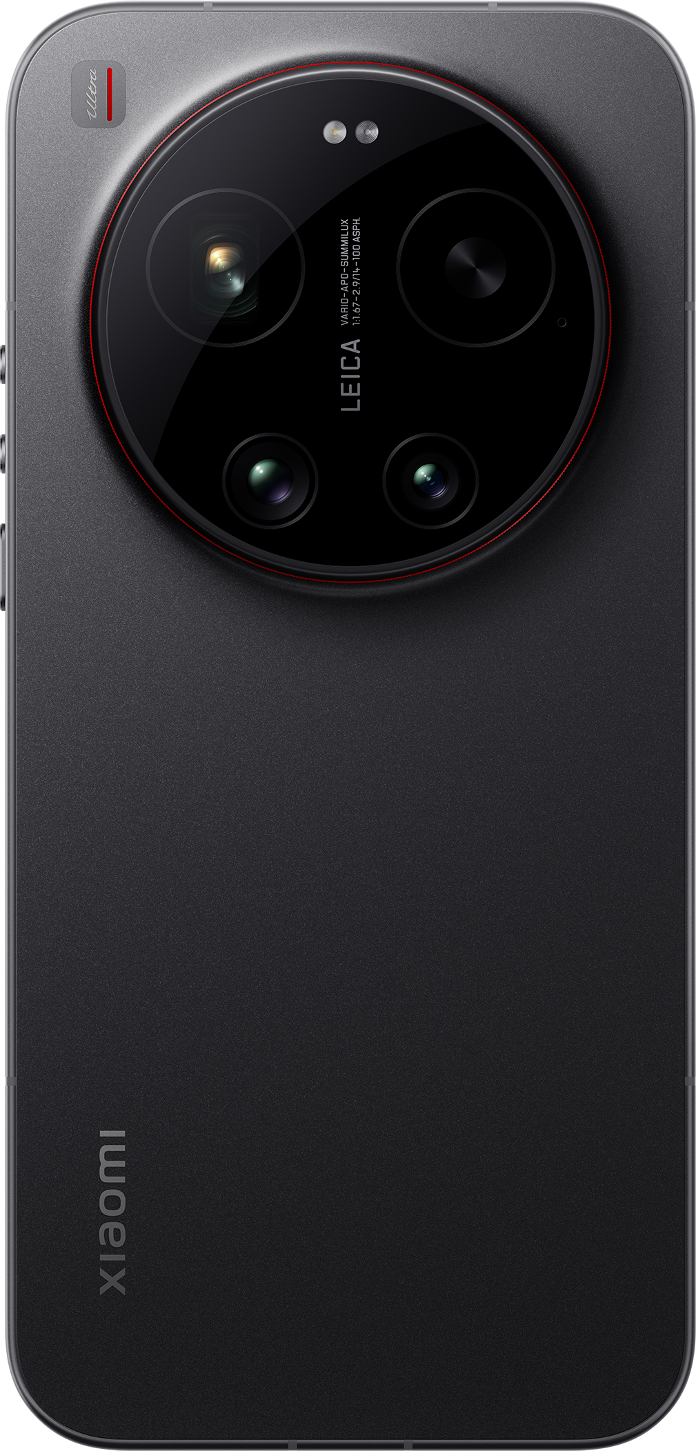 Sötét okostelefon Leica kamerával és Xiaomi logóval.