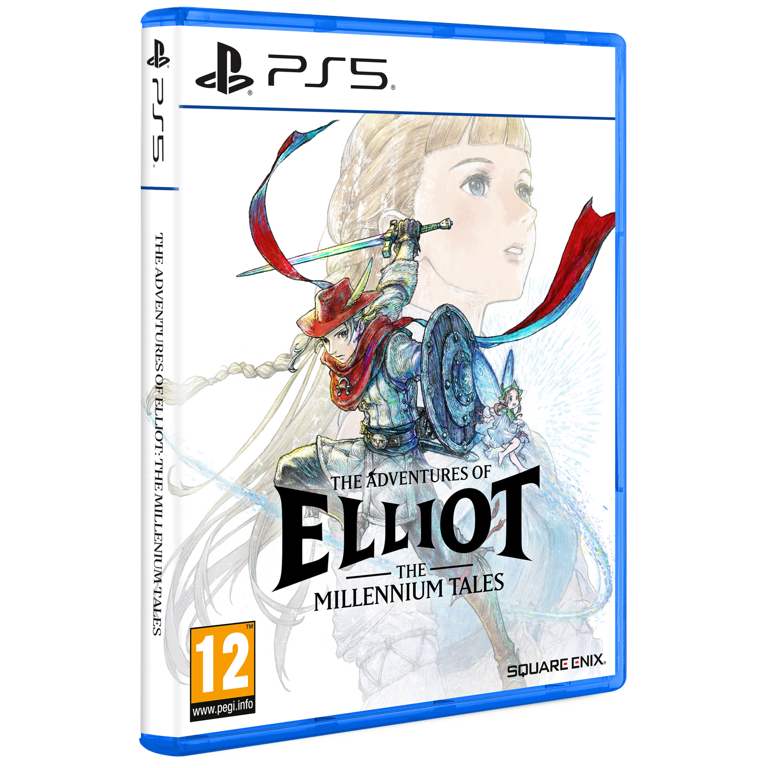 PS5 game "The Adventures of Elliot: The Millennium Tales" featuring warrior art & red accents.