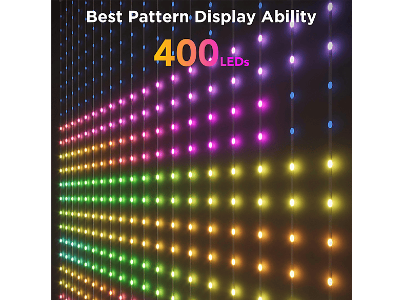 Thumbnail - GOVEE Curtain Light Innen & Außen LED Lichtervorhang RGBIC, Farbe