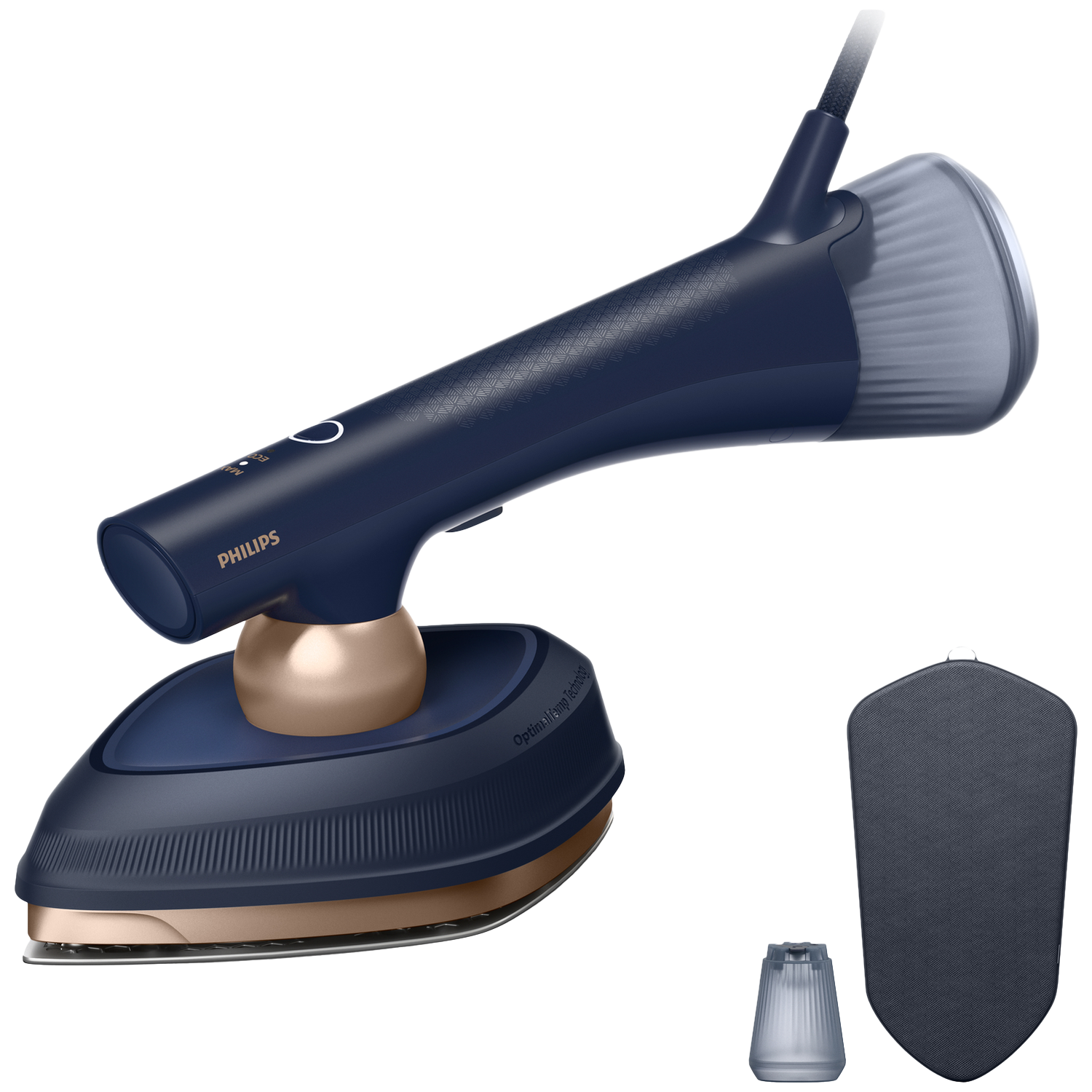 Philips Oneturn Gc215/20 Hybride Strijkijzer Én Kledingstomer Deep Azur