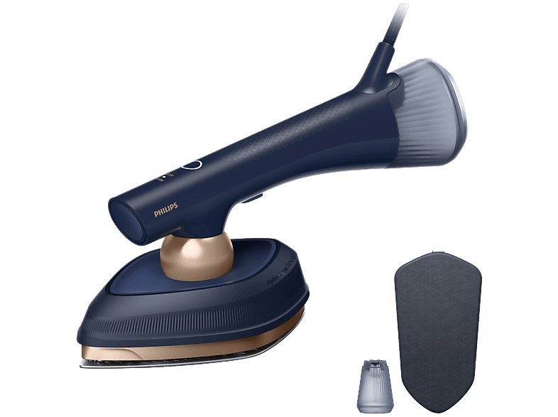 PHILIPS OneTurn GC215/20 Hybride strijkijzer én kledingstomer Deep Azur