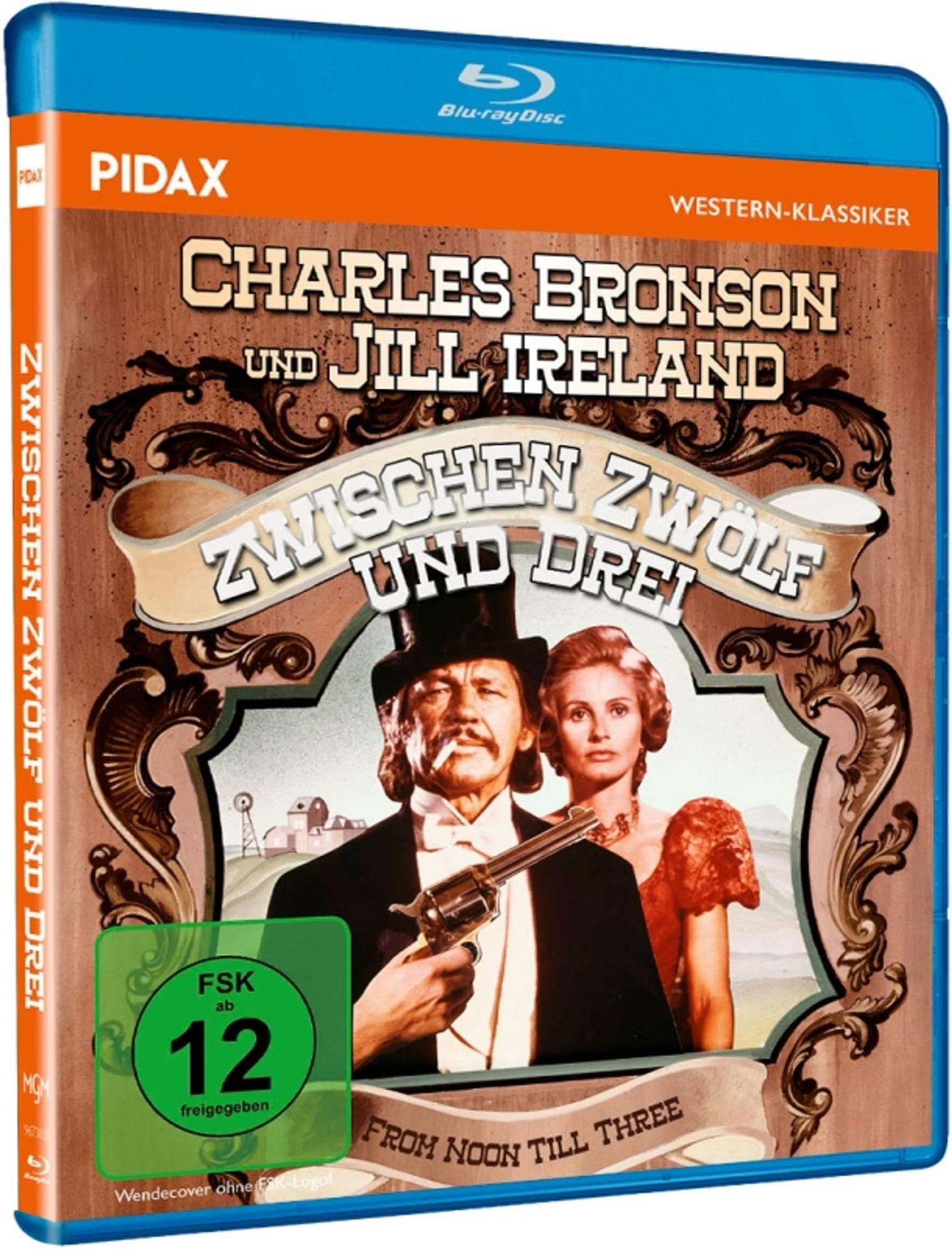 Blu-ray Cover mit Charles Bronson und Jill Ireland, Western "Zwischen Zwölf und Drei".