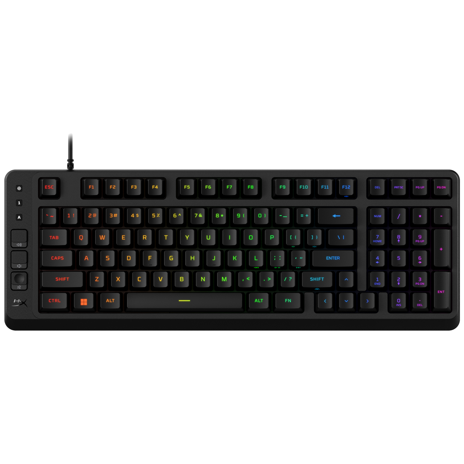 Hyperx Eve 1800 Gaming Keyboard - Us Qwerty Bedraad Gamingtoetsenbord Zwart