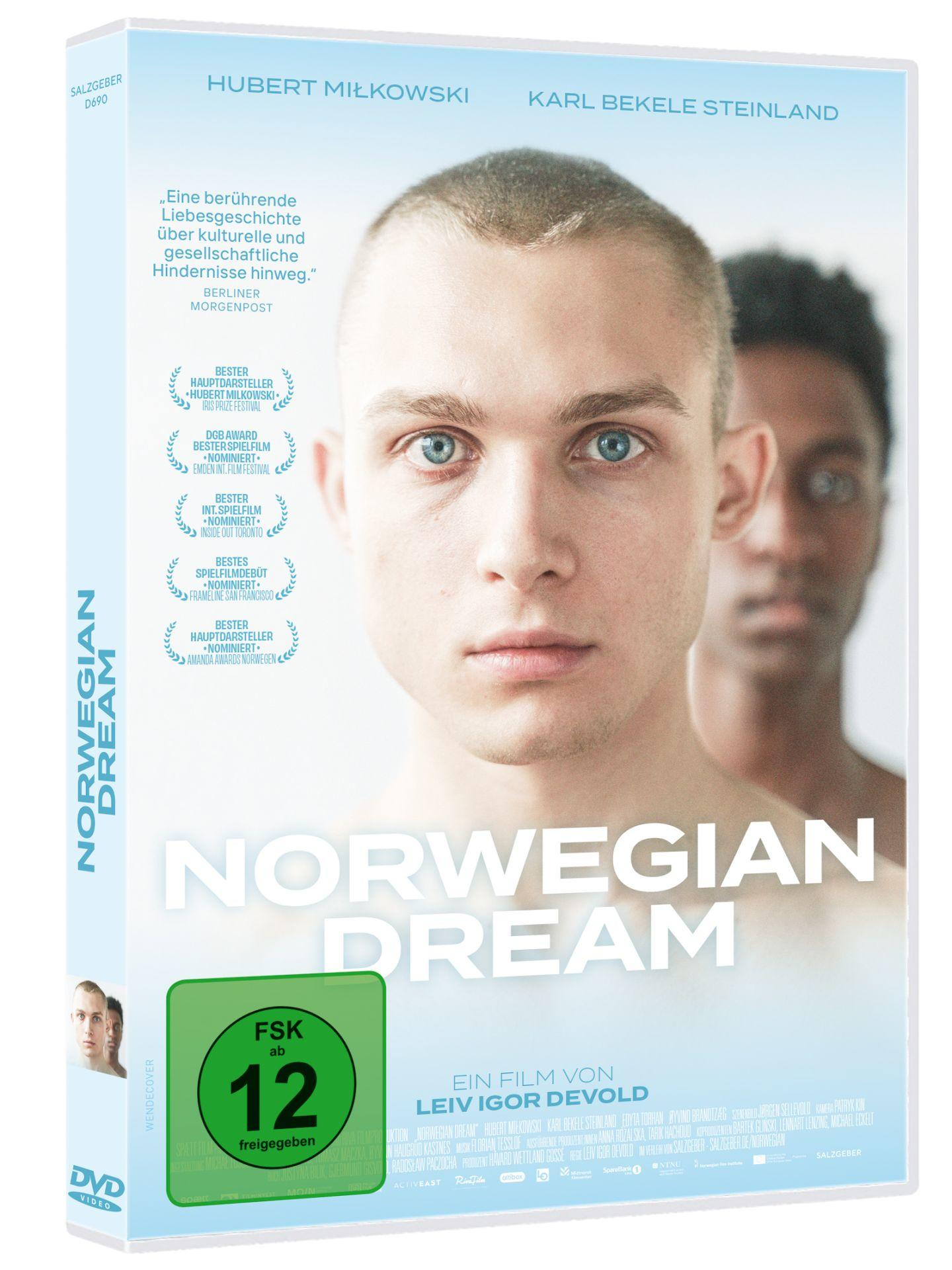 DVD-Hülle "Norwegian Dream" mit Porträts von Hubert Miłkowski und Karl Bekele Steinland.