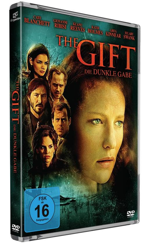 DVD-Cover: Gesichter von Schauspielern, Titel "The Gift" und FSK 16.