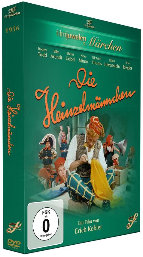 DVD-Hülle von 'Die Heinzelmännchen' (1956) mit Szenenbild und Darstellern.