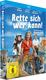 Filmplakat mit dem Titel "Rette sich, wer kann!". Zwei Frauen und ein Mann sitzen auf einem Boot.