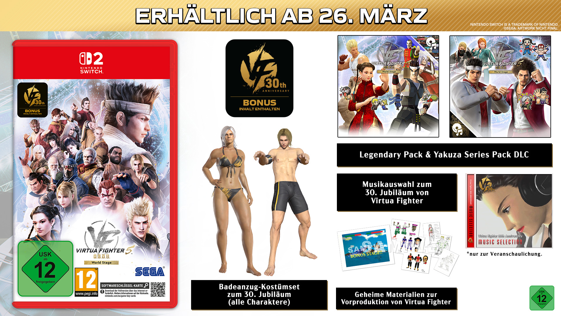 Virtua Fighter 5 per Nintendo Switch, con DLC e bonus anniversario.
