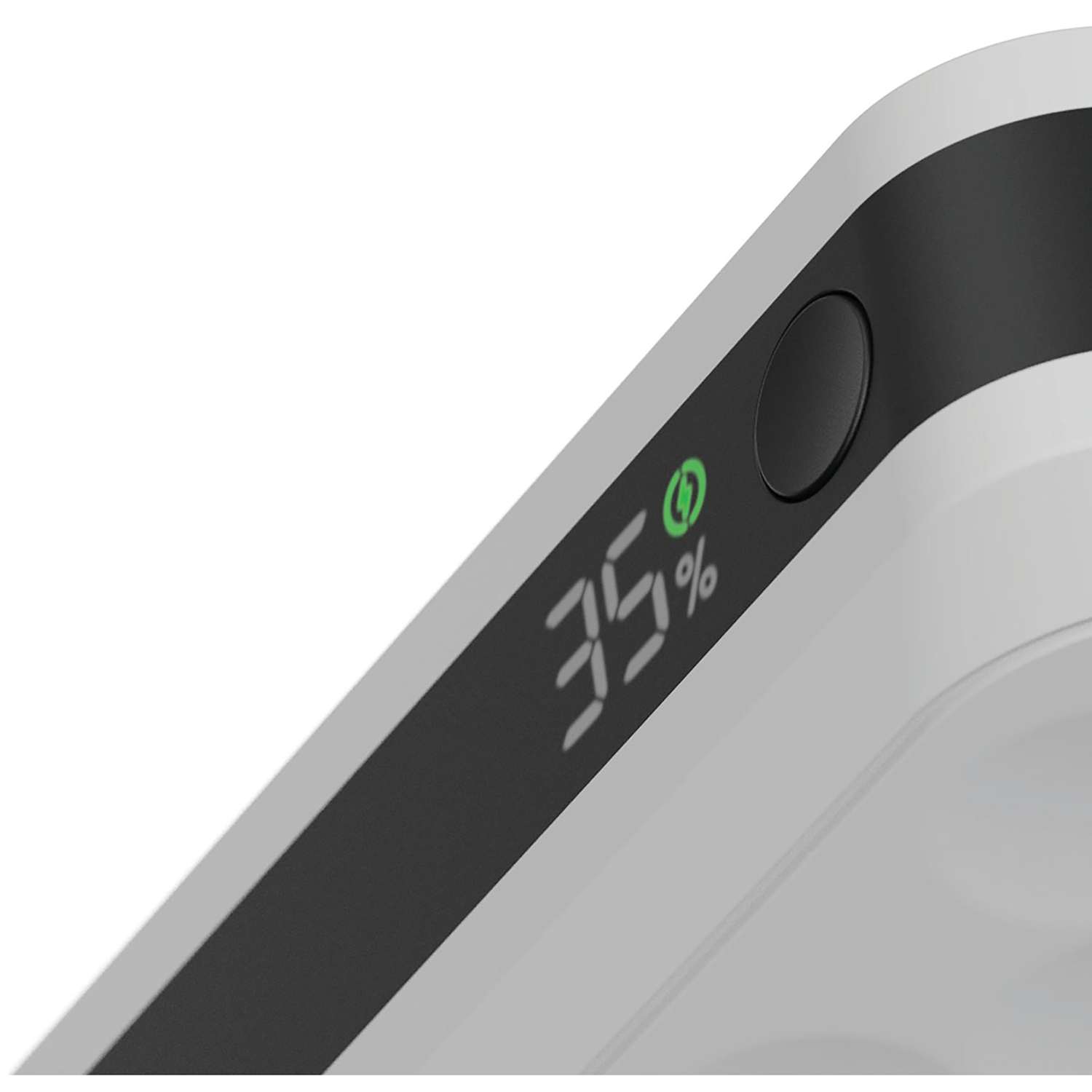A white device displays 35% charge with a green battery icon.