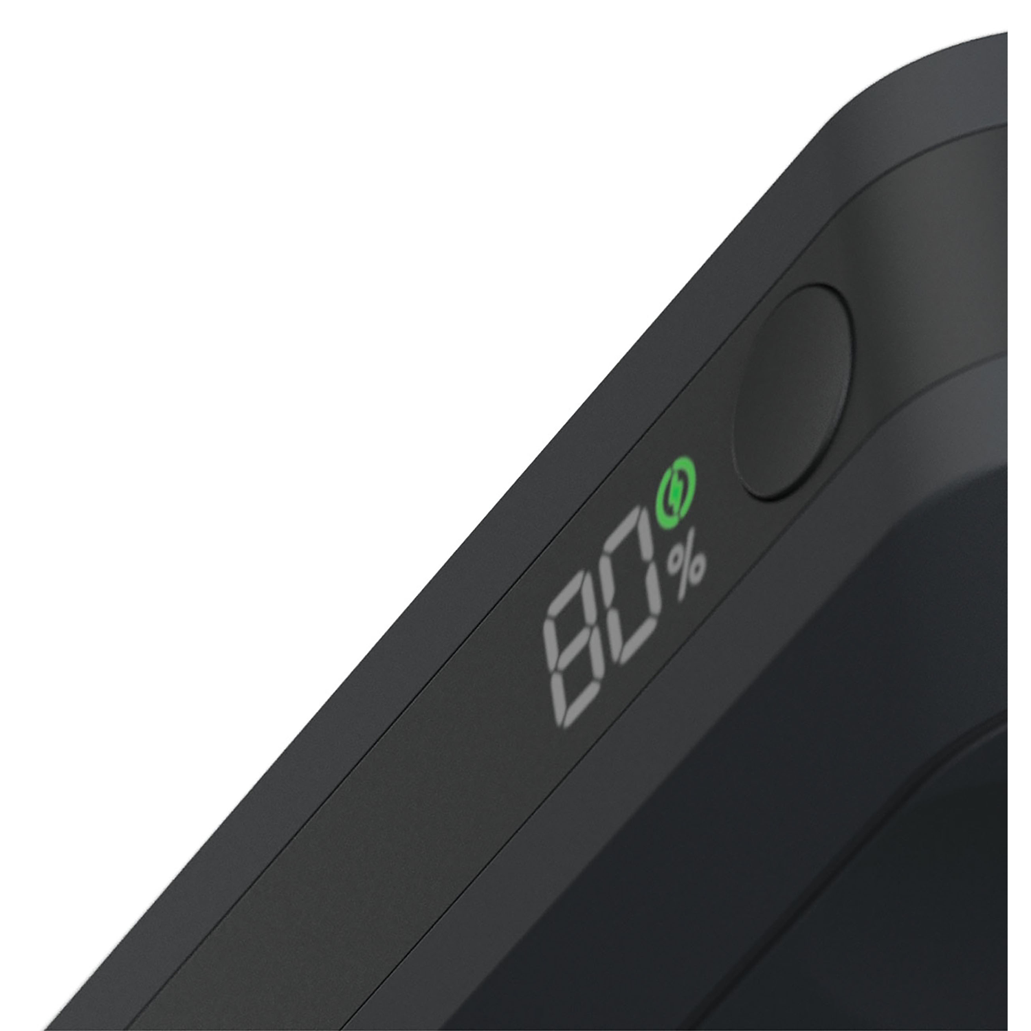 A black device shows 80% charge with a green charging icon.