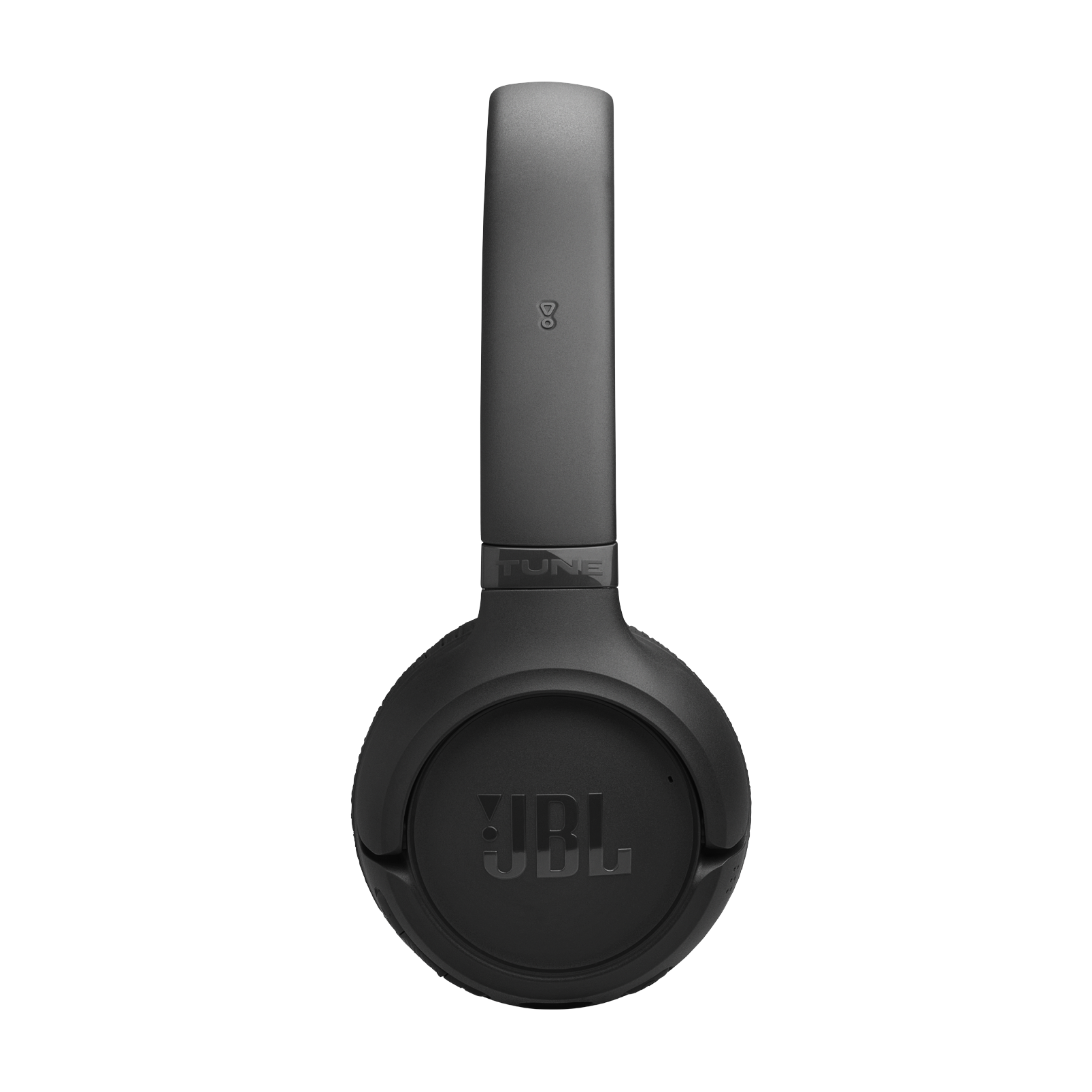 Siyah JBL kulaklık, kafa bandı ve kulak yastıklarıyla. "TUNE" yazısı görünür.