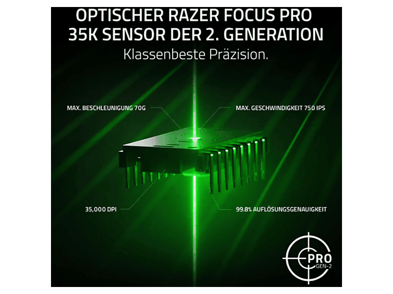 Razer Viper V3 Pro Counter-Strike 2 Dragon Lore Edition gold/rot; Gaming Mouse — Foto 4 von 5