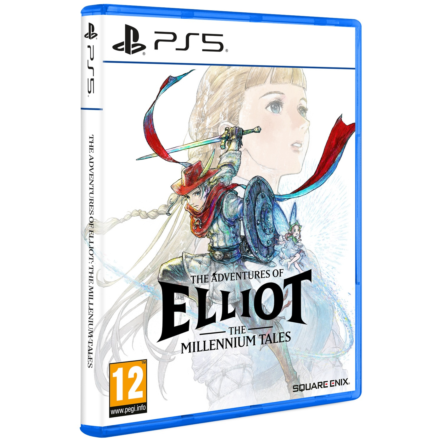 PS5 speldoos: Ridder met hoed en schild, anime stijl.