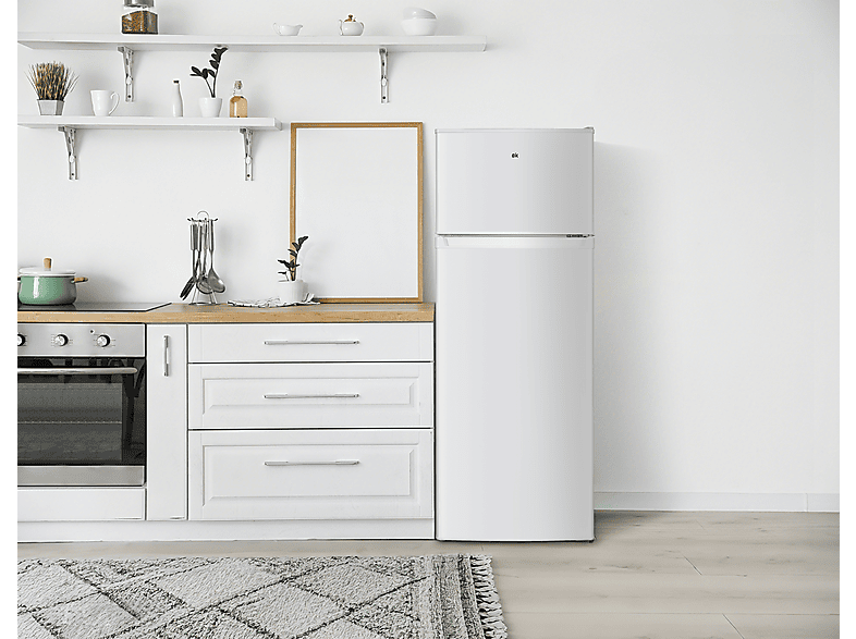 Thumbnail - OK. OFK 471 D W Kühlgefrierkombination (D, 206 l, 850 mm hoch, Weiß)