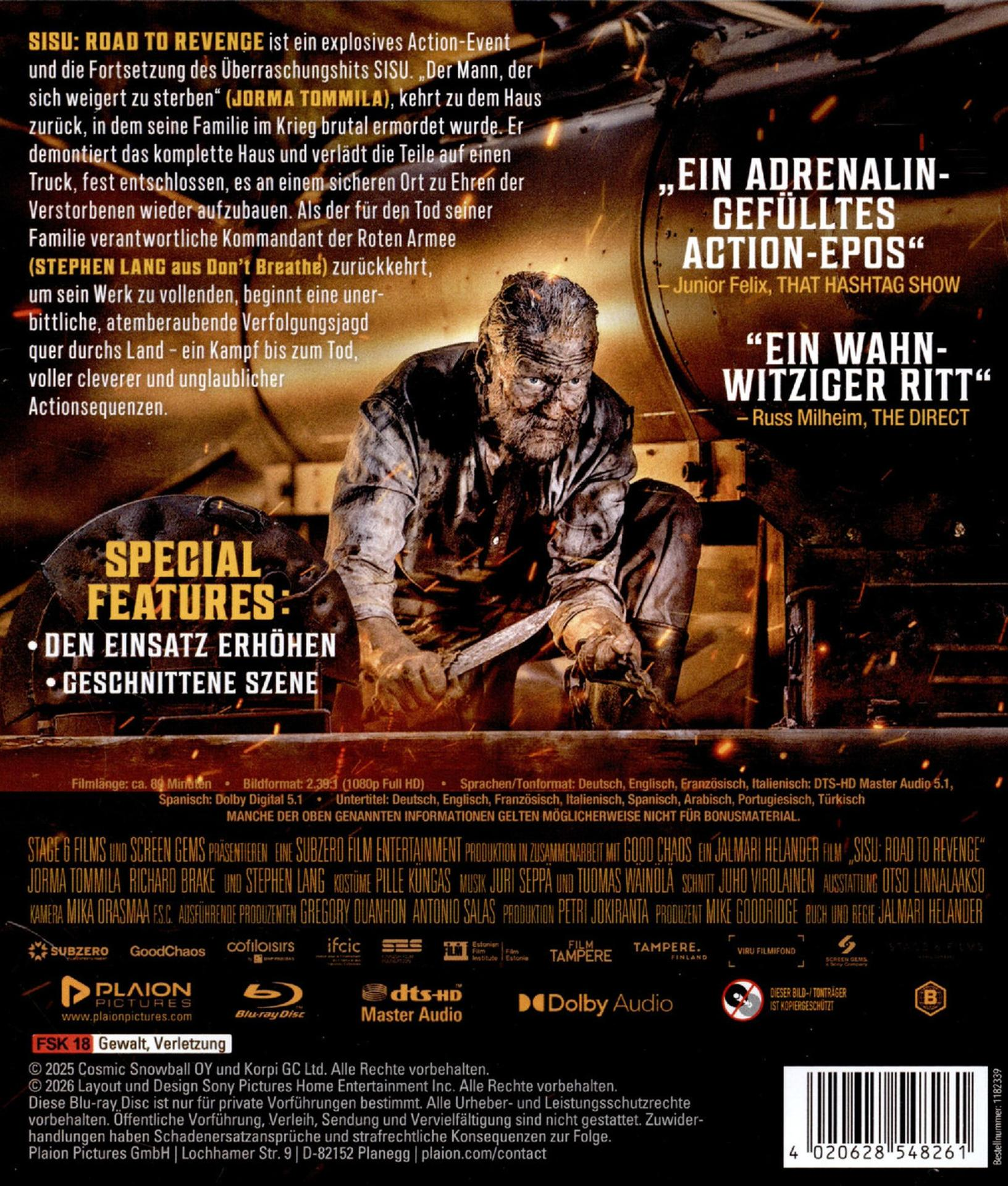 Mann mit schmutzigem Gesicht und Messer, filmplakat