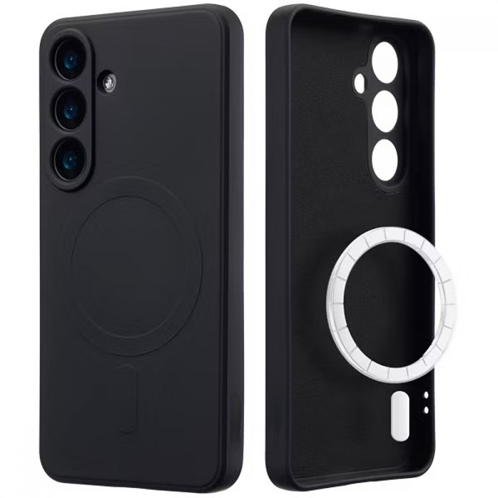 CASE AND PRO Samsung Galaxy S26 Plus TPU+PC mágneses szilikon tok, fekete (MAG-S26P-BK)