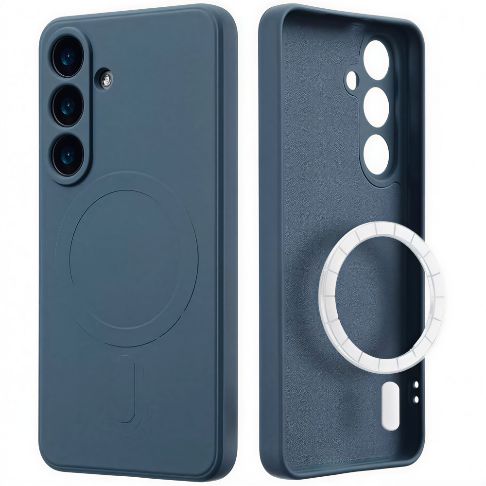 CASE AND PRO Samsung Galaxy S26 TPU+PC mágneses szilikon tok, sötétkék (MAG-S26-BL)