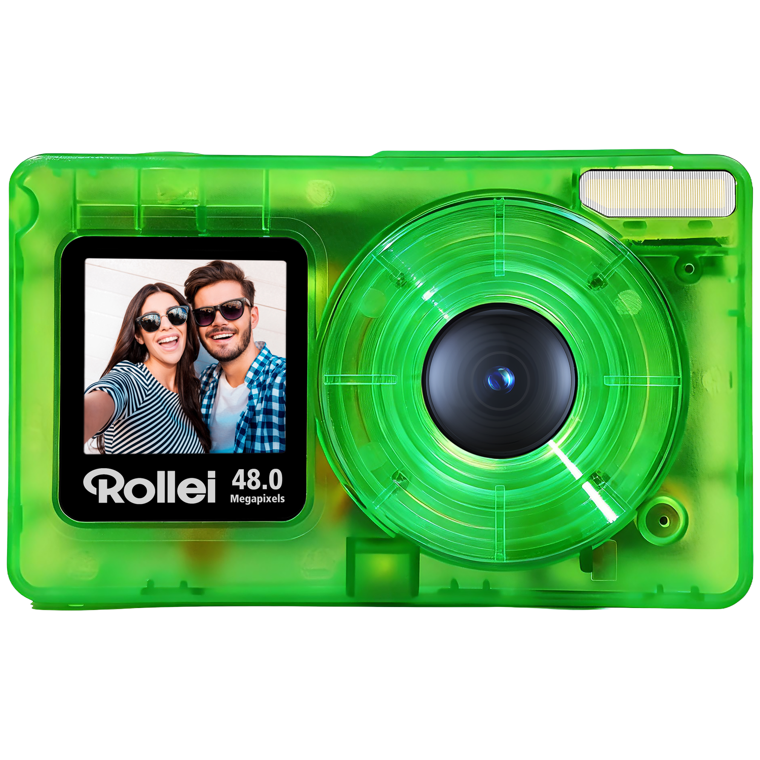 Rollei Compactline Pocket Transparent Green Compactcamera Groen