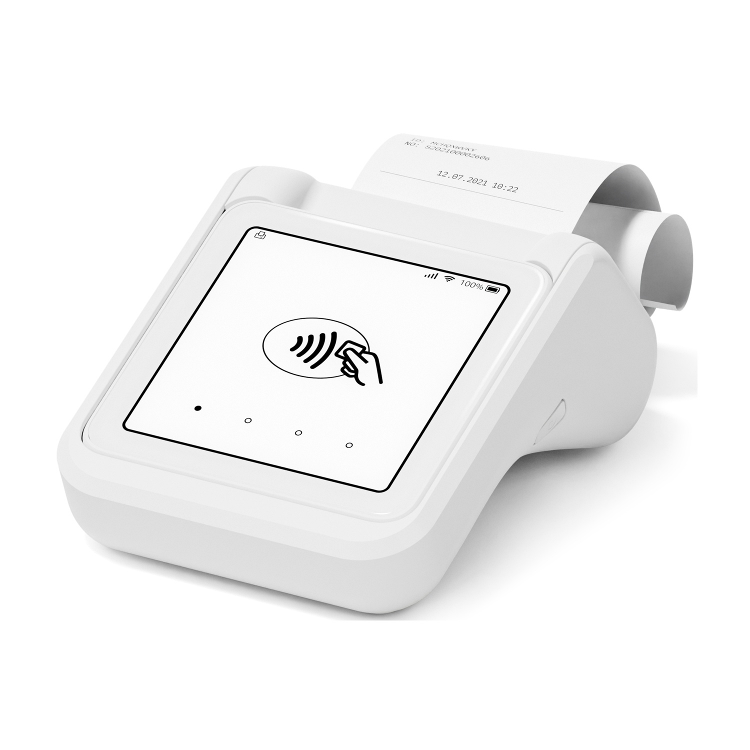 POS Portatile SumUp Solo e Stampante Bluetooth Integrata, Sistema di Pagamento Professionale facile veloce con Base Ricarica