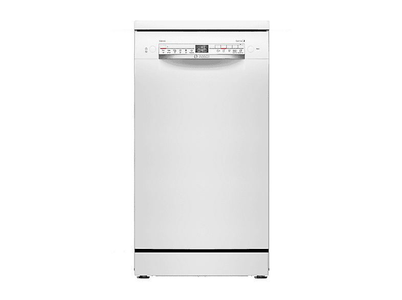 LAVASTOVIGLIE Libera installazione (FS) BOSCH SPS2HKW55E, Programmi 6, Dimensioni: L 45 cm, A 84,5 P 60 Rumorosità 46 dB(A), Consumo di acqua 8,9 l, Bianco, Classe D