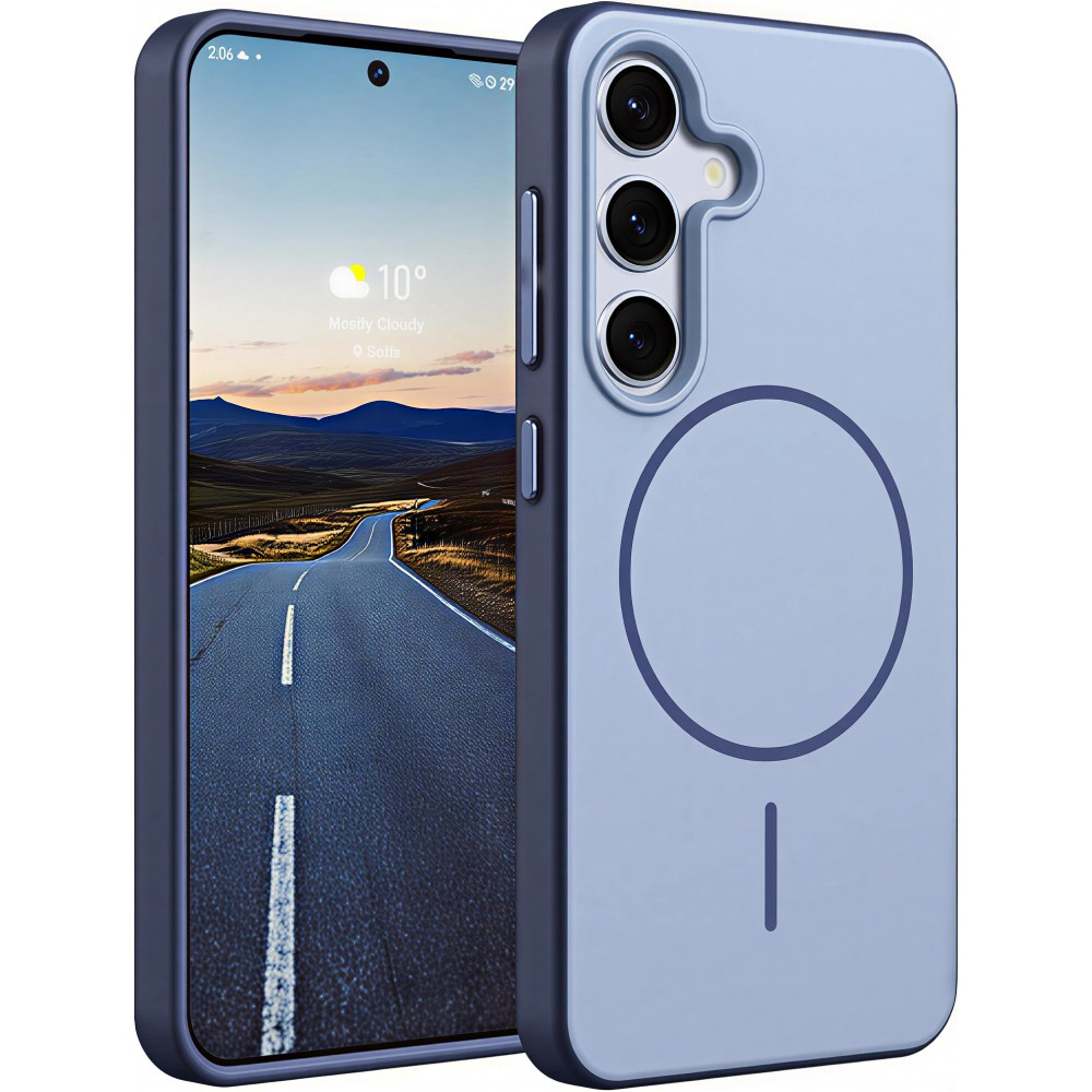 CASE AND PRO Samsung Galaxy S26 Plus slim ütésálló mágneses tok, sötétkék (MAGSLS-S26P-BL)