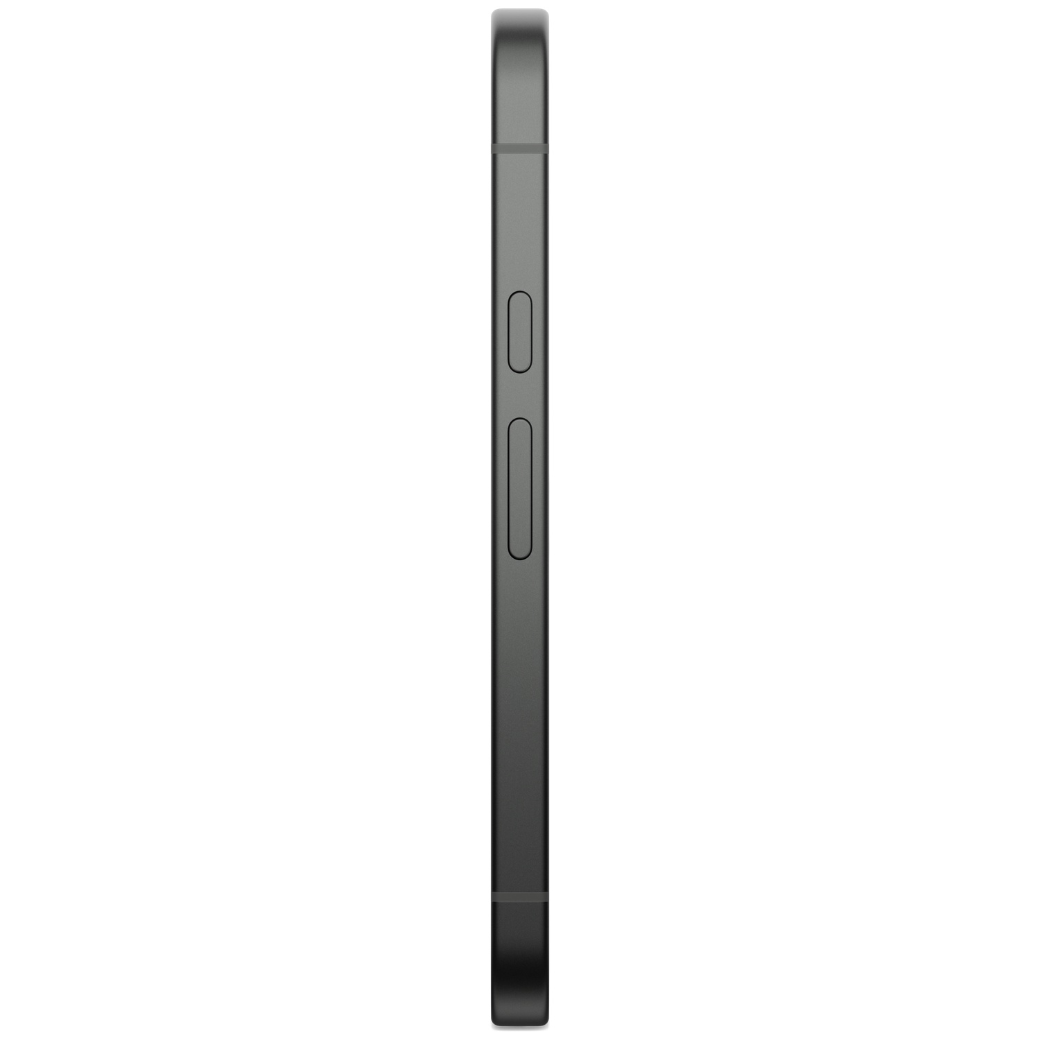 Gray smartphone shown from the side, with volume buttons.
