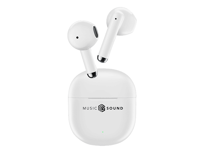 MUSIC SOUND Breeze, In-ear True Wireless Kopfhörer Bluetooth Weiss