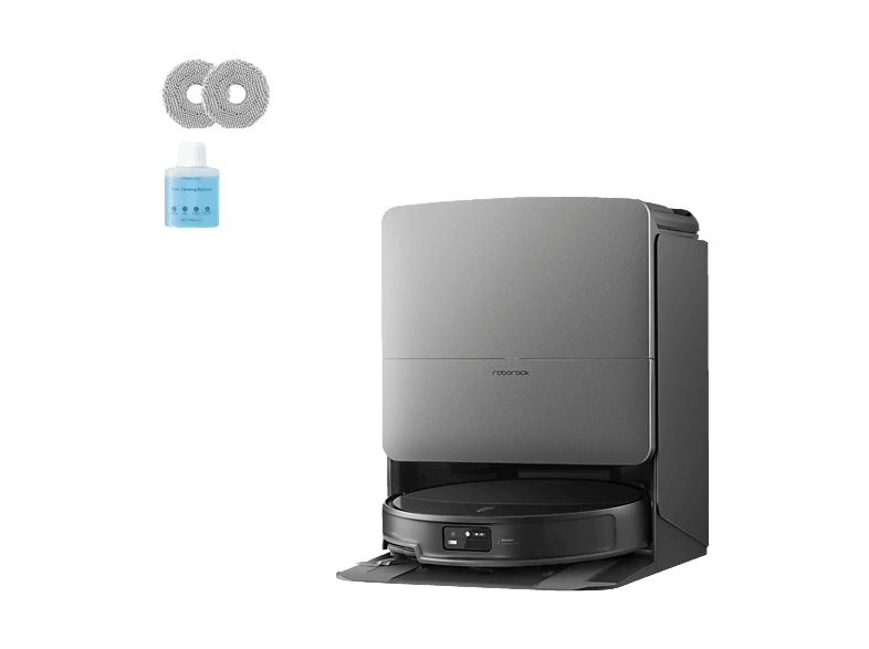 Roborock SAROS 20 X Saugroboter mit Wischfunktion (Schwarz, Laufzeit: 200 min., mit Absaugstation, FlexiArm Technologie)