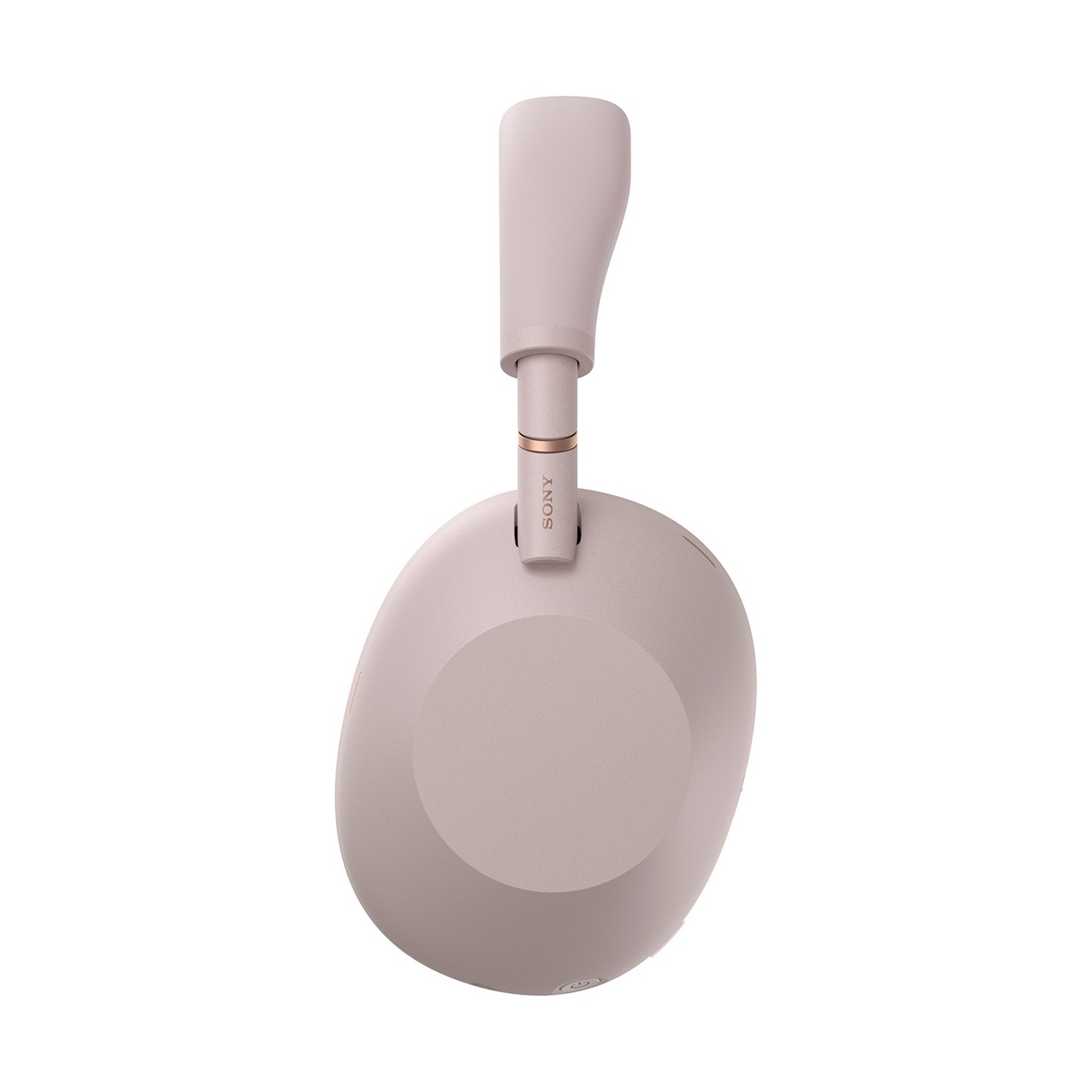 Un paio di cuffie beige con il logo Sony sull'archetto.