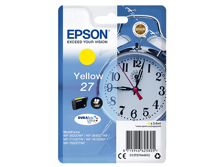 Tusz Epson Tusz DURABrite ultra 27 Standard Capacity (C13T27044012)