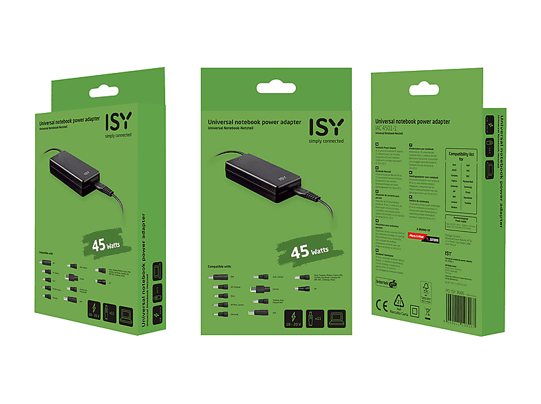 Zasilacz do laptopa ISY IAC-4501-1 45W – zdjęcie 3