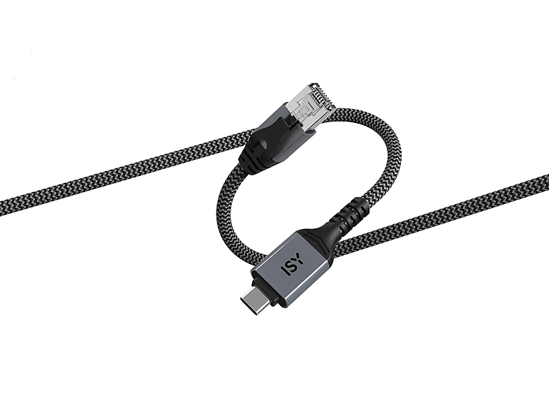 ISY IPC-7001 Netzwerk Kabel, USB-C 3.0, RJ-45