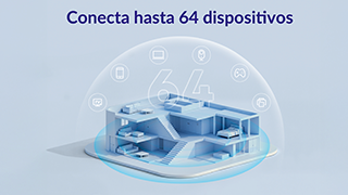 Una casa con 64 dispositivos dentro del alcance Wi-Fi.