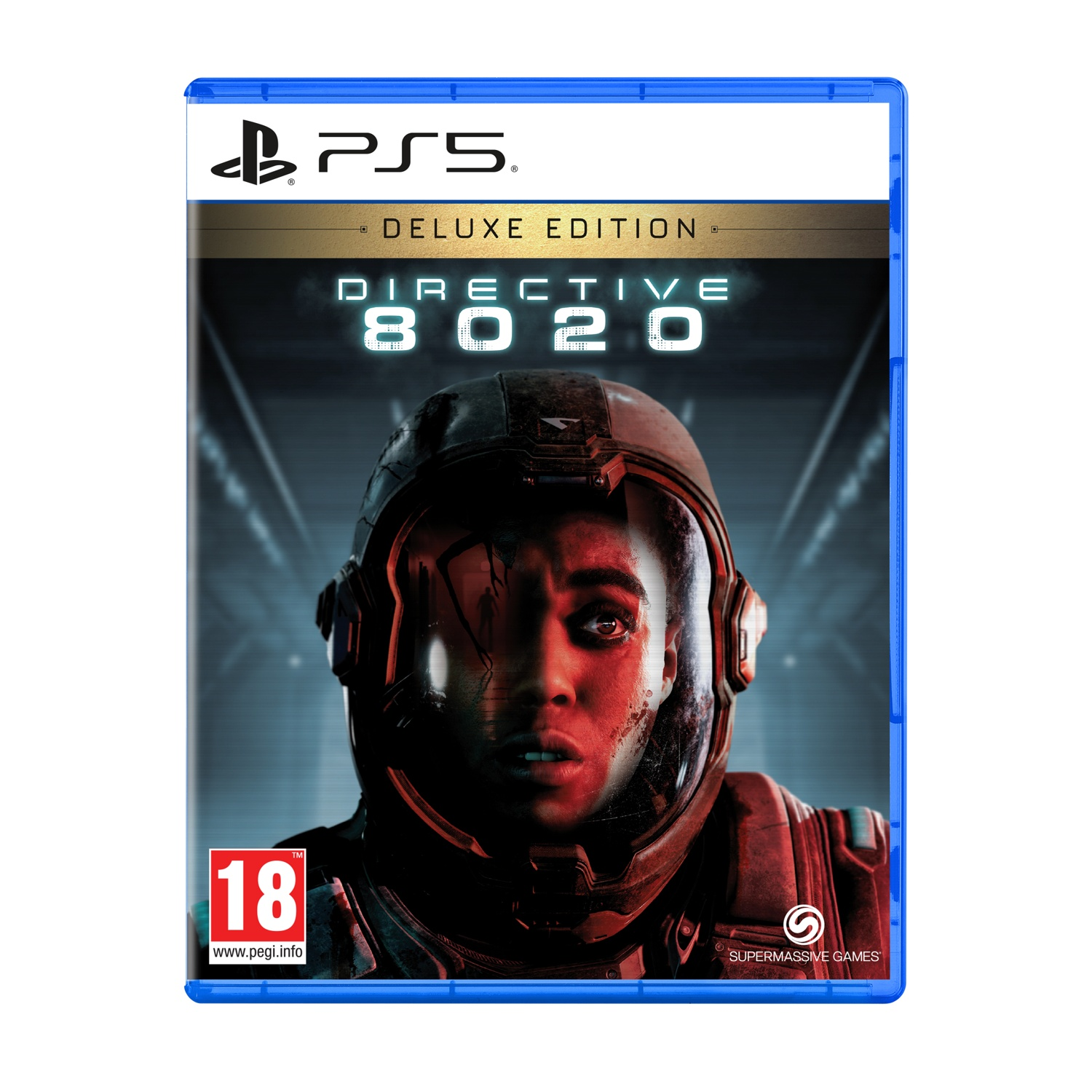 Custodia gioco PlayStation 5 per Directive 8020 Deluxe Edition, con ritratto astronauta.