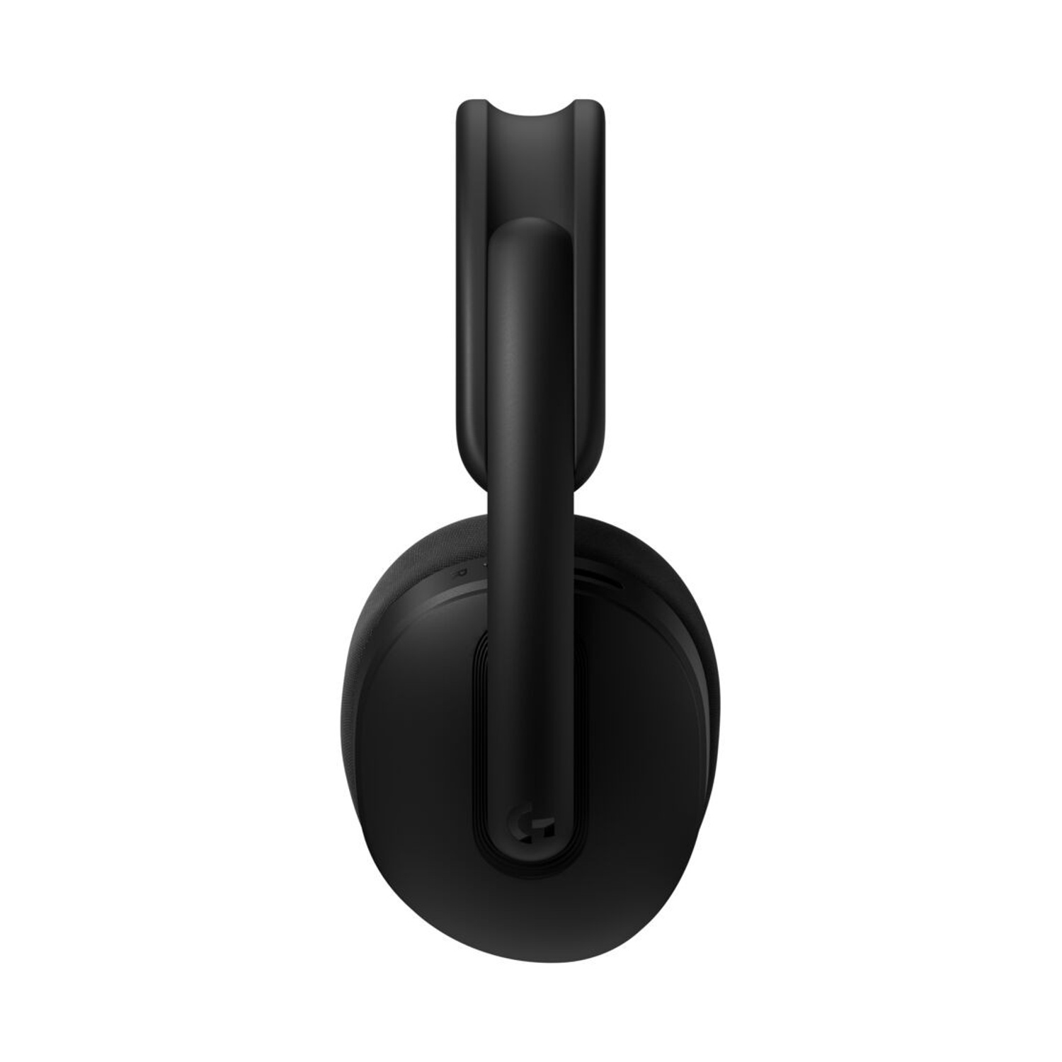 Cuffie nere con logo Logitech, su sfondo bianco.