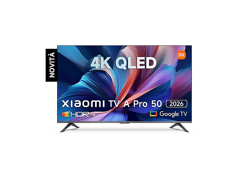 Xiaomi A50 Pro, Smart Tv 50’’, Lcd 4K Qd-Led, Dolby Audio, Google Tv, Cornice Ultrasottile