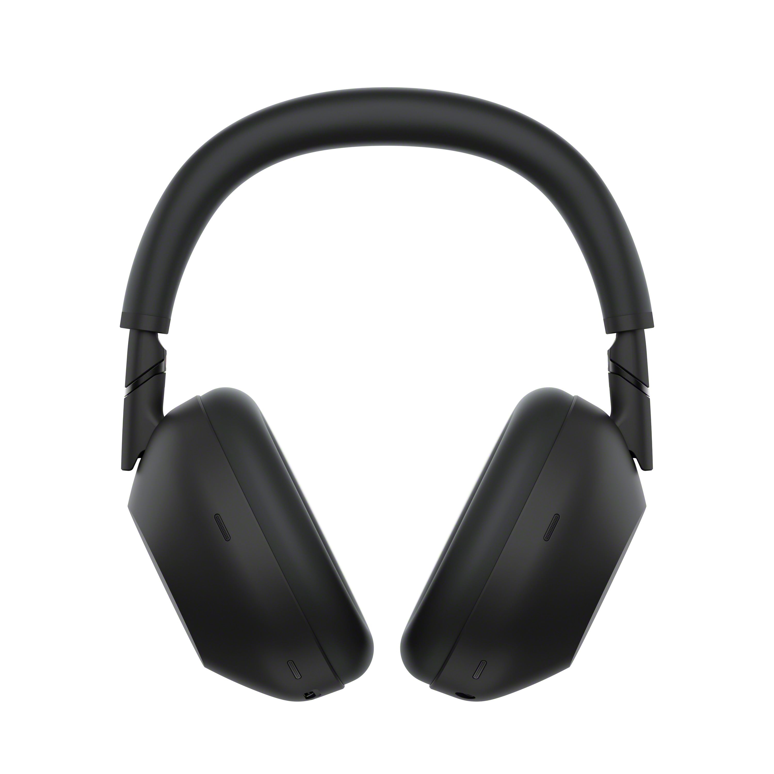 Cuffie nere over-ear con archetto imbottito e padiglioni.