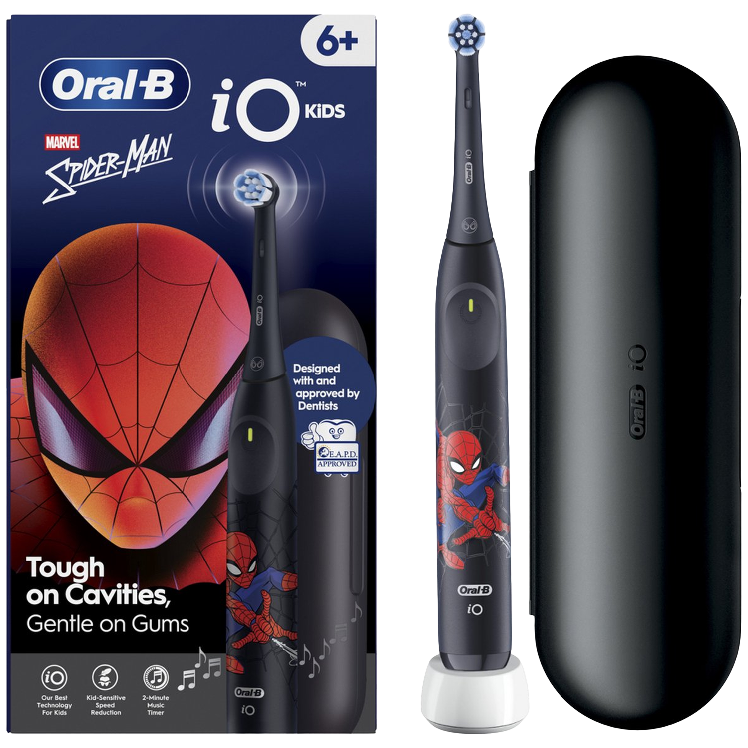Oral-b Tandenborstel Io Junior 6+ Spiderman Elektrische Tandenborstel Zwart