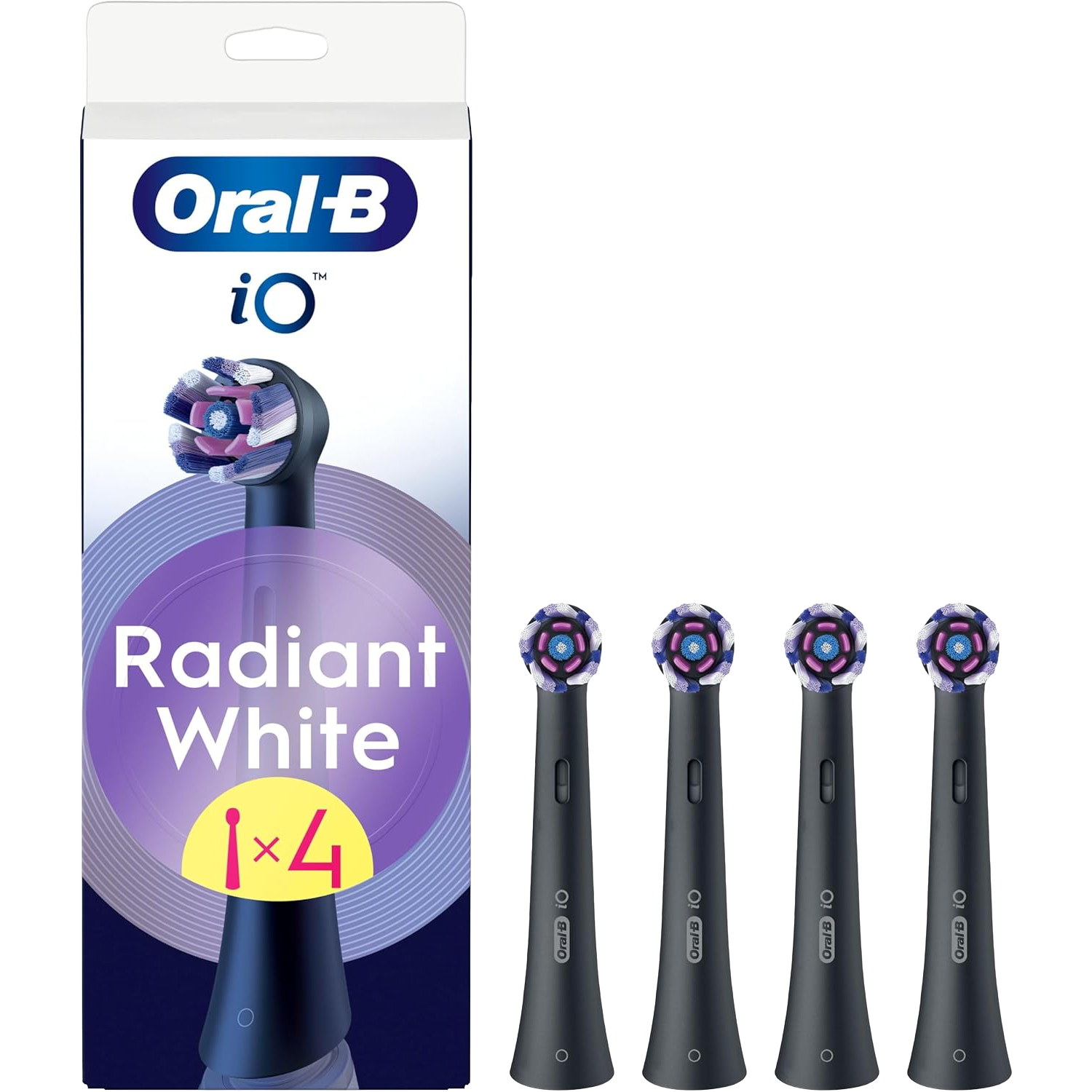 Oral-b Opzetborstel Io Radiant 4pcs Zwart afbeelding